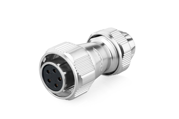 YZ-20-5 pin metal circular four-hole waterproof aviation plug connector